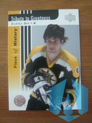 2002-03 UD Piece of History Tribute to Greatness #117 Bobby Orr Bruins